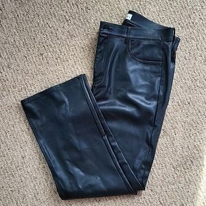 Faux leather pants